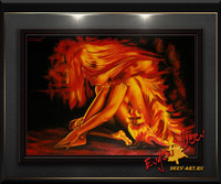 Картина Деева Евгения "Дама в рыжих тонах"- купить в Серпухо